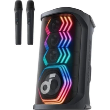 Soundcore Rave 3S - Wireless Karaoke Party Speaker with 2 Mics - Black A31A3012