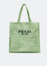 PRADA Gehäkelte Tote Bag Tasche Raffia Bast ...