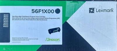 LEXMARK 56F1X00 Extra High Yield Return Toner Cartridge MS421 MX421 MX622 Black