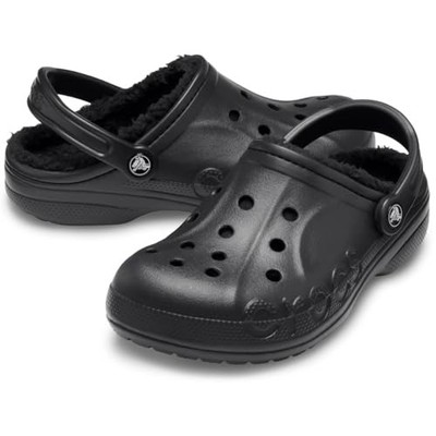 BLACK - CROCS BAYA LINED CLOG UNISEX-ADULT CLOG