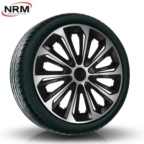 4x Radkappen Radblenden Radzierblenden Strong Duocolor 14 Zoll Silber Set für VW - Bild 3 von 5