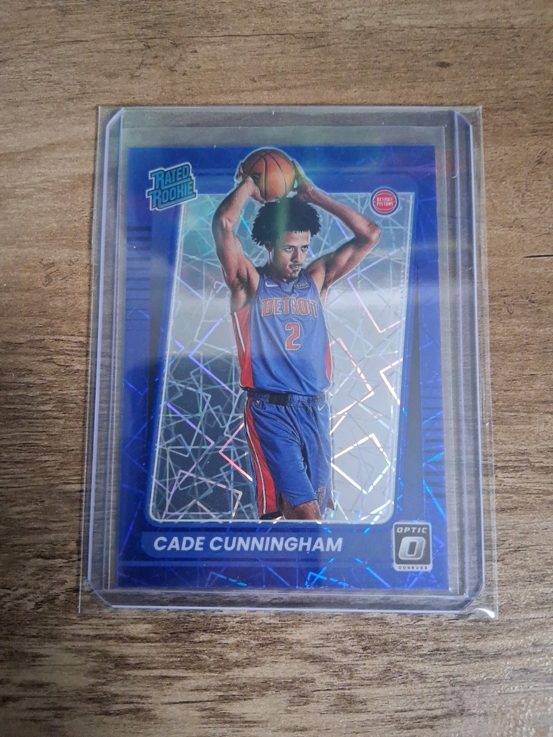 2021-22 DONRUSS OPTIC BLUE VELOCITY PRIZM #161 CADE CUNNINGHAM Rookie Pistons