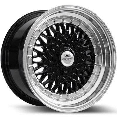 4X 15 Zoll MALM BBS RS Style Felgen SCHWARZ 7J ET25 4X100 für VW HONDA...