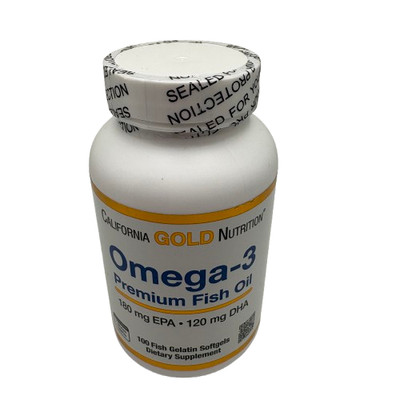 California Gold Nutrition Omega-3, Premium Fish Oil 240 Fish Gelatin Softgels
