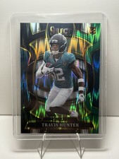2025 Panini Select - Travis Hunter Black & Green Concourse Shock #28 COLOR MATCH