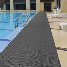 Pool Non Slip Mat Bathroom Anti-Fatigue PVC Rugs 3x20 Ft Heavy Duty Drainage ...