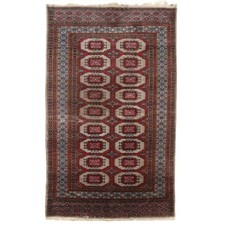 Tappeto Bukhara Antico Cotone Lana Nodo Fine Pakistan 200 x 125 cm Originale