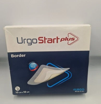 Urgostart Plus Pad Border sterile Wundversorgungsverbände 10 cm x 10 cm (10) TLC
