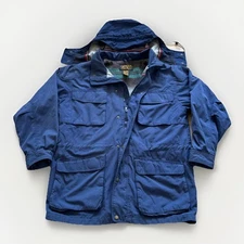 Eddie Bauer Jacket Mens L Wool Lined Mountain Parka Barn Chore Coat Vtg 90s