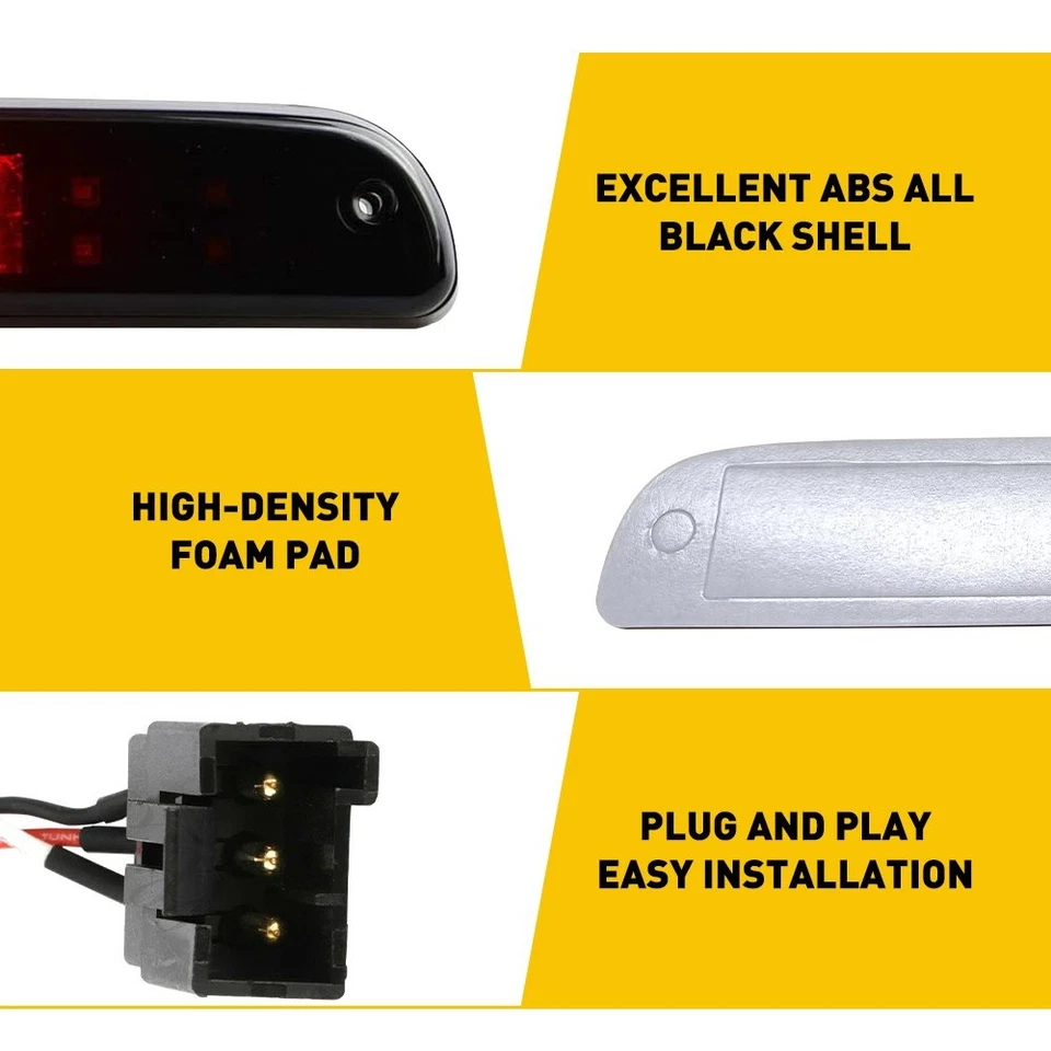 For Ford F250 F350 F450 99-16 Mazda B-Serie 95-03 Smoke LED 3rd Brake Stop Light Foto 4 de 4