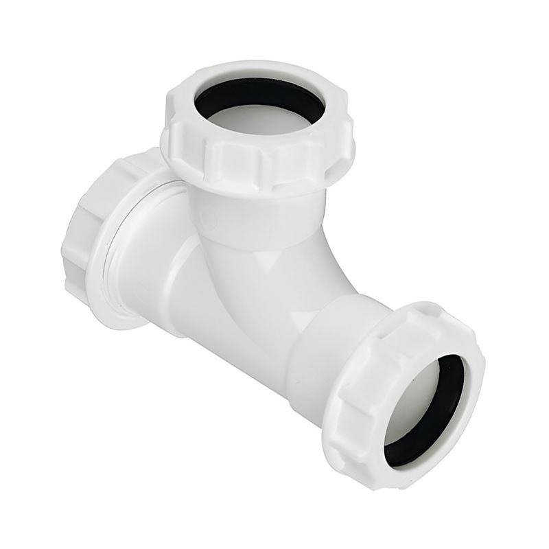Floplast Multi Fit Compression Waste Tee - 32Mm - Image 4