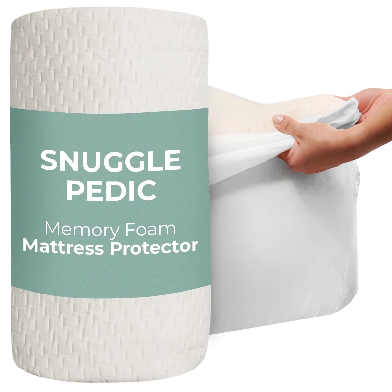 Memory Foam Mattress Protector – Organic Cotton with Eco-Friendly Greenshield...