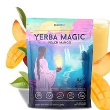 Yerba Magic Yerba Mate Instant Tea Powder - Peach Mango Flavor - 30 Servings