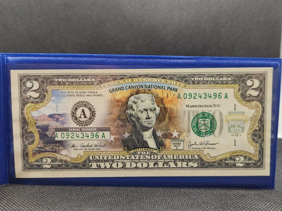 2003 America's Beautiful National Parks Grand Canyon National Park Colorized $2 - Image 3 of 3