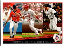 2009 Topps #4 Chipper Jones / Albert Pujols / Matt Holliday