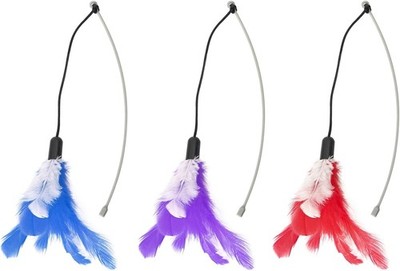 DOEL Replacement Feather Wand for Cat Toys Automatic Electric Tumbler 