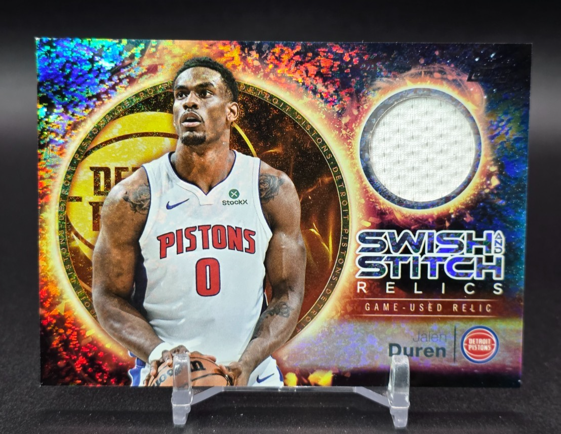 Jalen Duren 2025-26 Topps Basketball Swish And Stitch Holo Foil