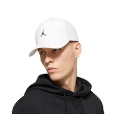 Nike Jordan Rise Cap White/Gunmetal FD5186-100 Unisex Adjustable Hat Size S/M