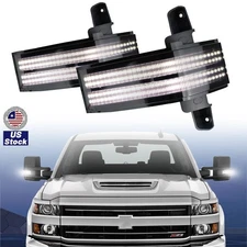 LED Tow Side Mirror Light Amber Turn Signal For Chevy Silverado GMC Sierra 14-18