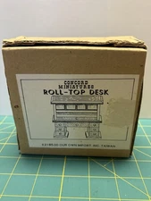 Concord Miniatures Roll-Top Desk #2185 in Box – Made in Taiwan 1:12 Scale