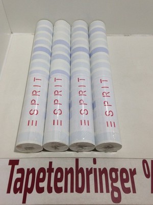 Vliestapete Esprit AS 4x 36525-2 (4Rollen) Streifenmuster Blau Weiß Restposten
