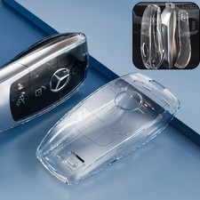 Transparente Autoschl&uuml;ssel H&uuml;lle f&uuml;r Mercedes S E C GLC Modelle (69 Zeichen)