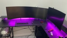 Samsung G9 Odyssey 49" QLED Curved Gaming Monitor - Black Frame with White Back