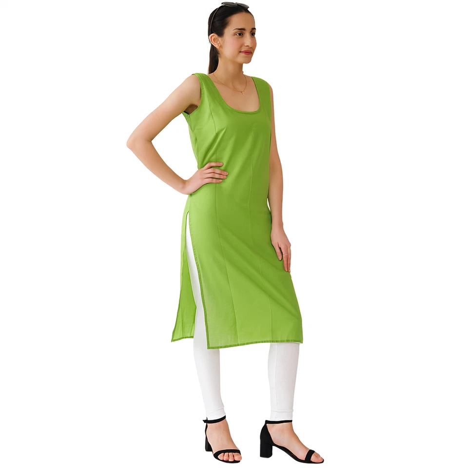 Fashion By LS Women’s Long Cotton Innerwear Slip – Full-Length Camisole Kurtis - Image 3 of 4