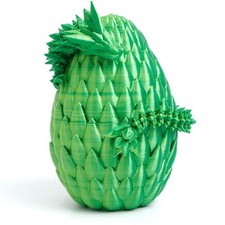 Flavery Dragon Egg - Gold Mix Green - Surprise with Large, Yellow