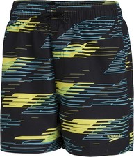 Speedo Boys Watershorts Swim Shorts Swim Shorts Black/Yellow/Blue,104,S