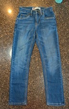 Levi's 511 Slim Performance Girls Jeans Blue Size 10R 25X26 Adjustable Waist