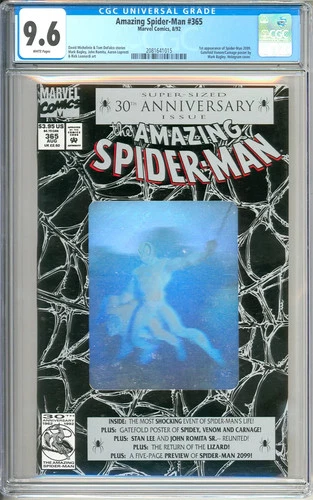 Amazing Spider-Man #365 1st App. Spider-Man 2099 Marvel Comic 1992 CGC 9.6
