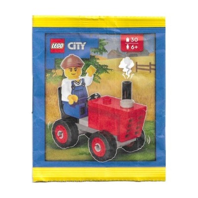 LEGO City Farmer with Red Tractor Paper Bag 952509 (SEALED)