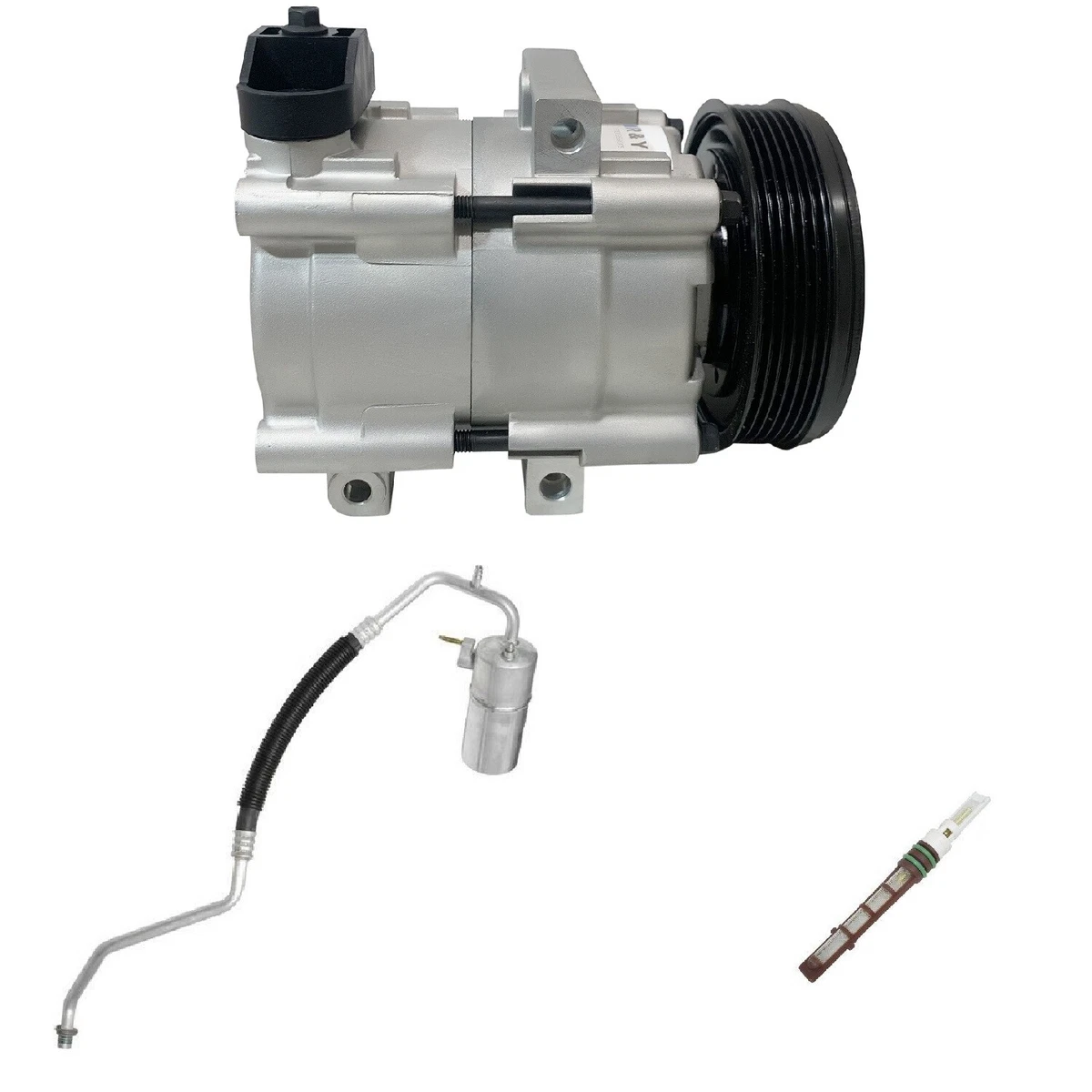 RYC Remanufactured A/C Compressor With Clutch - EG956 (6 Groove)