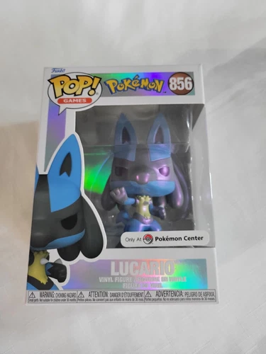 Funko Pop! Pokemon Lucario #856 - Pearlescent - Pokémon Center Exclusive In Hand