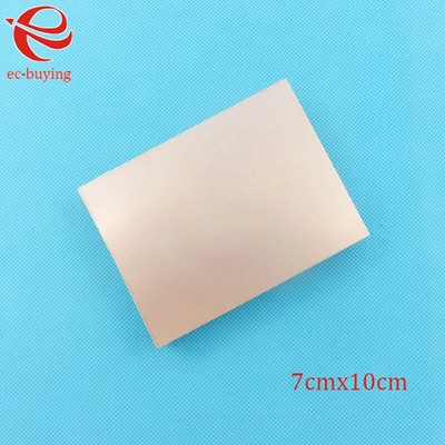Copper Clad Laminate, 10x7cm Single Side, 1.4mm Thickness, DIY PCB Kit
