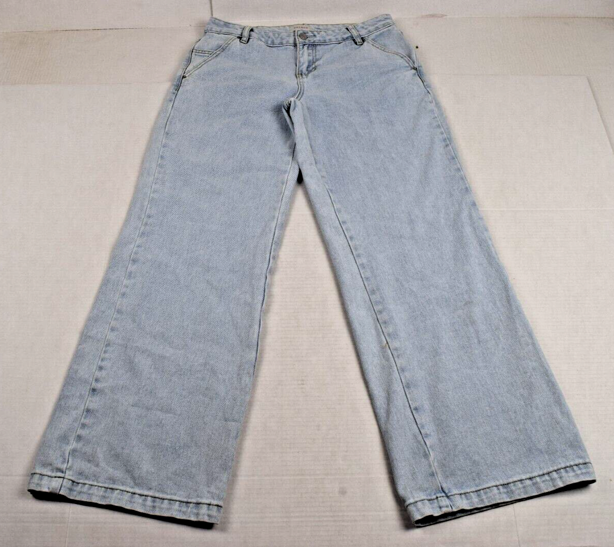 Jeans PacSun Size W32 L31 Light Blue Wash Wide Leg Relaxed Fit Mid Rise-image