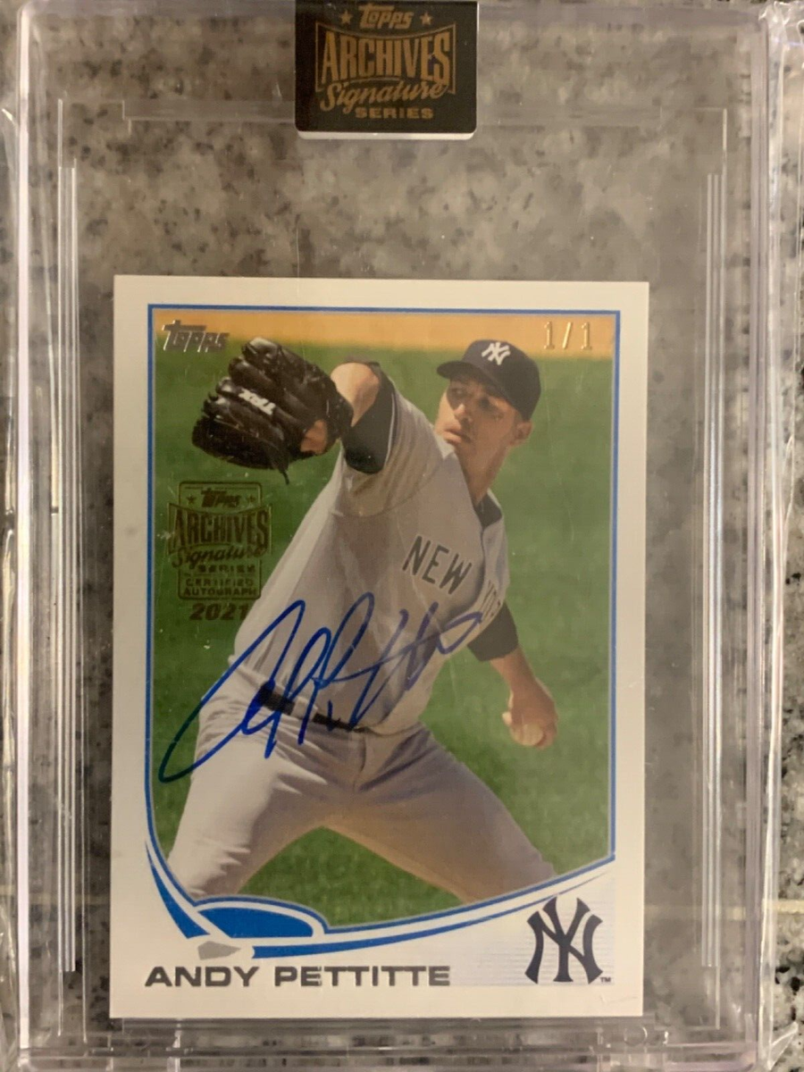 Andy Pettitte 2020 Archives Signature Topps 2013 Mini Auto 