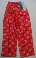 DETROIT RED WINGS NHL TEAM APPAREL YOUTH PAJAMAS PANTS S M L XL NWT POLYESTER