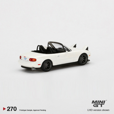 MINI GT 1:64 Mazda Miata MX-5 Tuned Version Alloy Model Car White