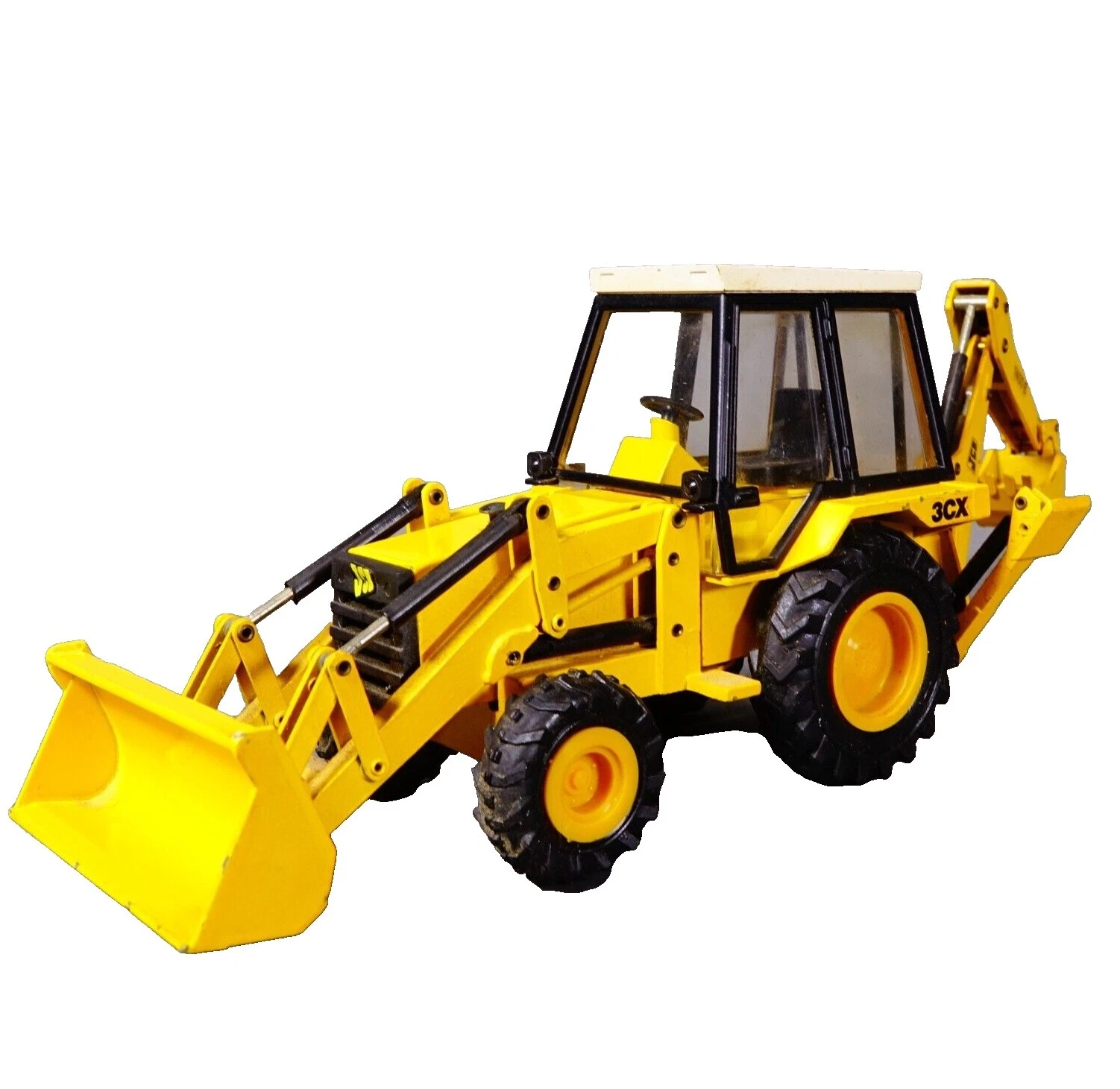 白色金属压铸装载机压铸玩具车