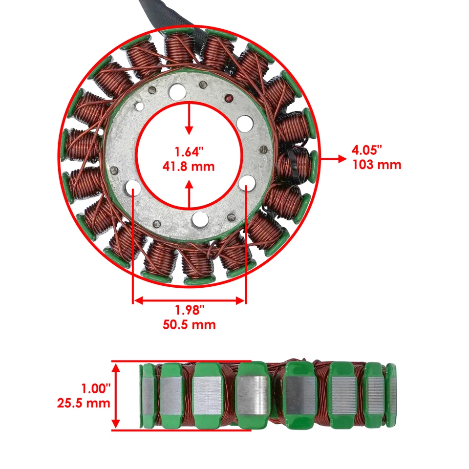Estator y junta para Suzuki LT-F250 LTF250 Quadrunner 1990-1998 Magneto Foto 2 de 4