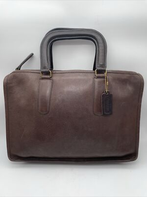 オールドコーチ Vintage COACH Leather Briefcase Vintage Coach Brown Leather Bag Bonnie Cashin Briefcase Satchel
