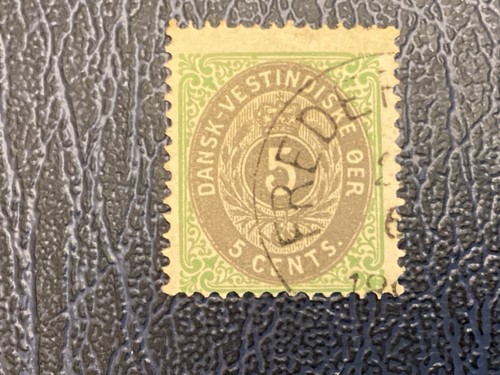 ICOLLECTZONE US Possession Danish West Indies DWI 8 Fine used
