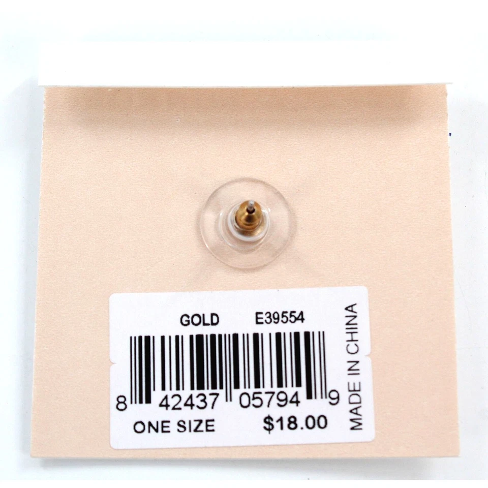 Rebecca Minkoff Gold " M " Initial Earring #RM320 - Image 2 of 2