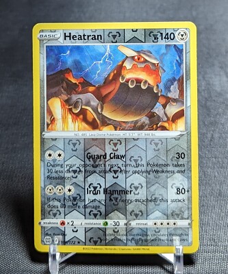 Heatran Rare Reverse Holo 2022 Brilliant Stars Pokemon TCG Card 100/172