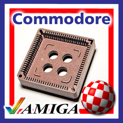 NEW 84 PIN PLCC SOCKET FOR AMIGA CHIPS FAT AGNUS; A500; A2000; A3000; CDTV; A590