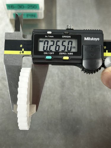 QTY 1 INGRANAGGIO SPERONATO DELRIN 16 PASSO 30 DENTI FORO 1/4” .265” FACCIA 20 GRADI P.A. - Foto 14 di 16