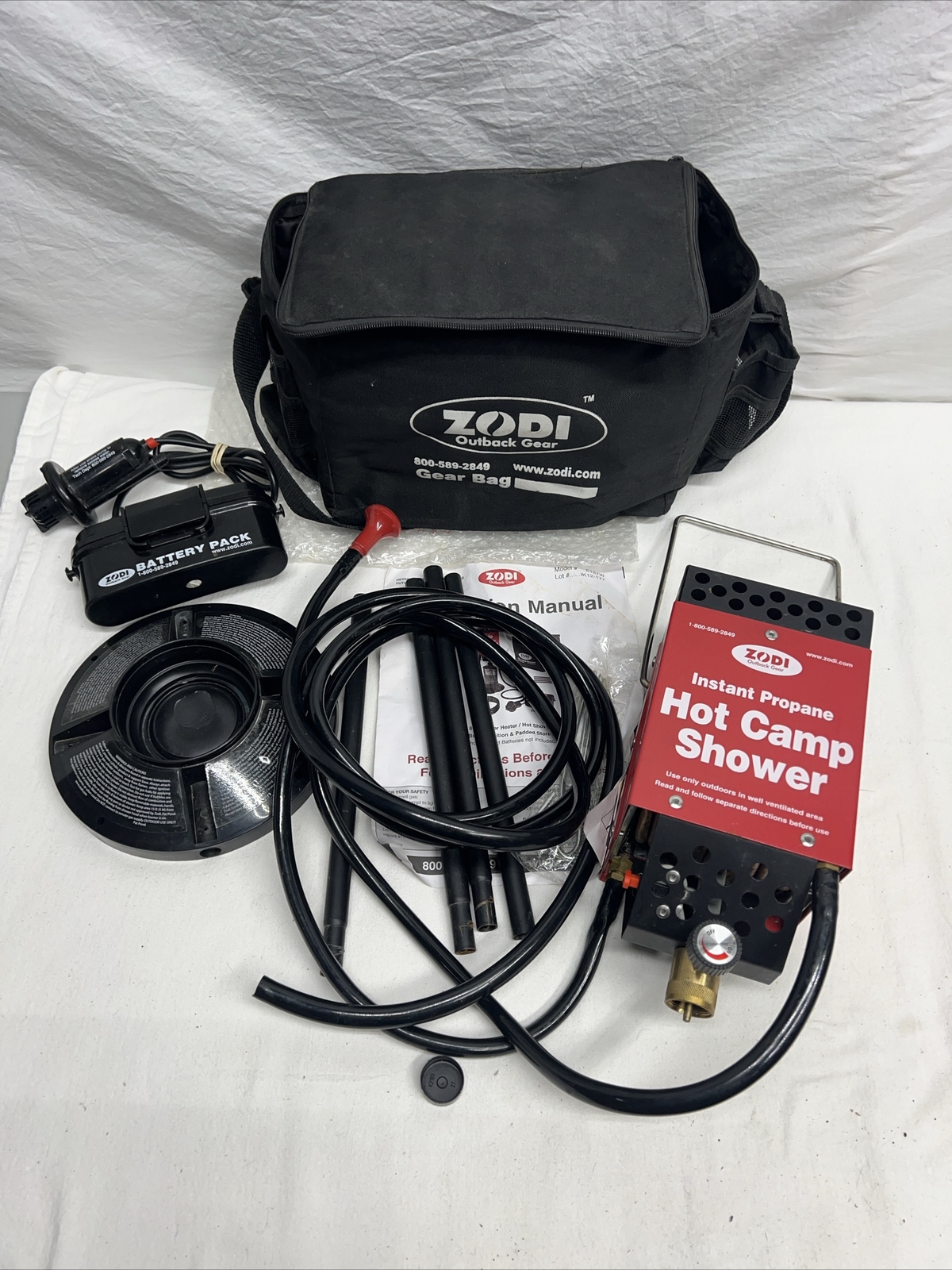 Zodi Outback Gear Hot Camp Shower Model 6187W eBay
