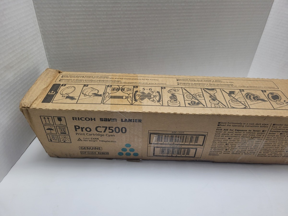 Genuine Ricoh 828650 (Pro C7500) Cyan Toner Cartridge | eBay